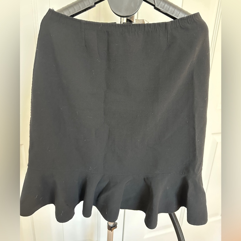 Celine Classic Black Wool Blend Skirt vintage